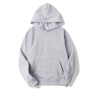 Sweat-shirt à capuche unisexe rose, coupe classique, couleur unie, décontracté, en molleton bouclette, avec poches, pour l'automne - Product Image 6