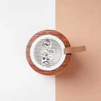 Quemador de Incienso Religioso de Madera de Acacia Hecho a Mano y Personalizado, Estilo Árabe, Ecológico, Aromaterapia, Pulido de Alta Calidad