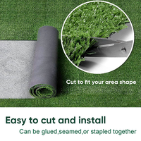 Gazon artificiel paysager en rouleau, ignifuge, facile d'entretien, synthétique, résistant aux UV, pelouse artificielle pour jardin et cour