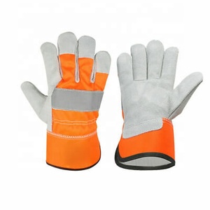 Guantes de trabajo de cuero Partido de vaca de una sola palma de alta calidad Guantes DE SEGURIDAD anticortes y antiimpacto a precio competitivo - Product Image 1
