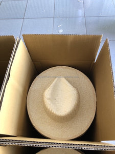 <b>Straw</b> <b>Hat</b> Natural Raffia Woven Classic Wide Brim Comfortable Daily Outdoor Sun Protection Headgear Vietnam - Product Image 5