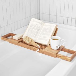 Bandeja de Bambú para Bañera, Accesorios para Baño - Product Image 2