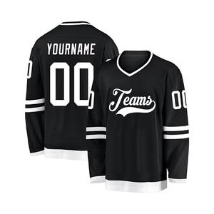 Jersey de Hockey sobre Hielo Transpirable con Protección UV, Estampado Sólido, Personalizado con Nombre del Equipo y Logotipo Bordado, de Secado Rápido, del Mejor Fabricante - Product Image 4