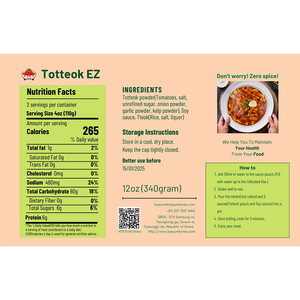 [Hyeyum] Tteokbokki No Picante, Totteok EZ, Kit de Comida Instantánea Coreana con Pastel de Arroz, Bocadillo Suave para Niños, Comida Topokki - Product Image 4