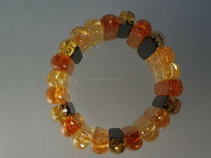 กำไลข้อมือแฟชั่นเรซินทุนงานฝีมือสำหรับผู้หญิงกำไลข้อมือสีแบรนด์จากงานฝีมือทำจากเรซินอินเดีย - Product Image 4