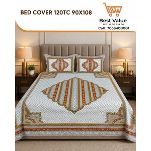 Cubrecama de Algodón de Primera Calidad, 120 Hilos, 90x108 Pulgadas, Tradicional, Suave, Duradero, Lavable, Calidad de Exportación, para Uso Doméstico y Hotelero - Product Image 2