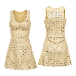 Vestido Deportivo Personalizado de Fábrica para Mujer, sin Mangas, para Tenis o Golf, Uniforme Transpirable Sublimado - Product Image 4