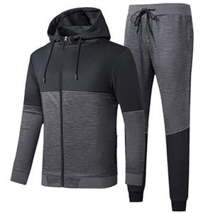 Conjunto Deportivo de Invierno 2026 para Hombre, con Capucha, Color Sólido, para Gimnasio, Entrenamiento, Calentamiento, Transpirable, 100% Algodón Felpa - Product Image 1