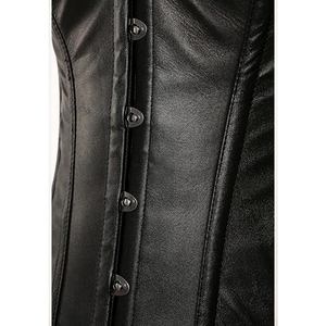 Faja Moldeadora Estructurada de Piel Sintética Negra Sólida para Mujer, Hecha a Medida, Fácil de Usar, Duradera, con Control Medio - Product Image 6