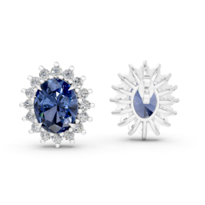 Pendientes de Plata 925 con Diamantes de Laboratorio para Mujer, Certificados por IGI, RJC, ODM, OEM, Fabricante Ético, Venta al Por Mayor EA502229 - Product Image 5