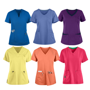Precio de fábrica, camisa superior, uniforme médico, ropa de enfermera de hospital, diseño personalizado para mujeres, fabricante SAOMAI FMF - Product Image 2