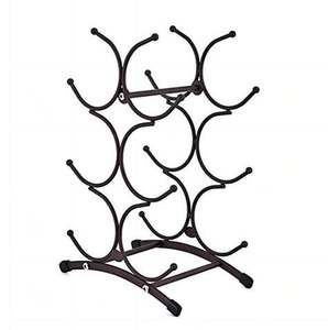 Silver metal red wine <b>bottle</b> rack holder custom for kitchen home decoration dining table champagne wine display rack holder bar - Product Image 2