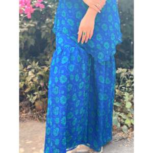 Conjunto de Corduroy sin Mangas para Mujer, Color Azul Tiburón, Talla XS, Transpirable, Estilo Asimétrico - Product Image 3