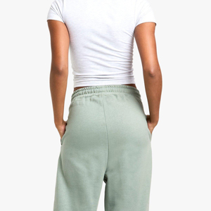 Nuevas llegadas: Pantalones deportivos de mujer de color liso personalizados con cintura con cordón, pantalones deportivos de mujer desgastados en oferta, diseño OEM - Product Image 6