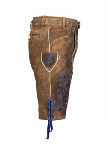 Pantalones Cortos de Cuero de Alta Calidad Trachten, Cuero Genuino con Logotipo Personalizado - Product Image 5
