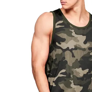 Débardeurs de sport pour hommes personnalisés de haute qualité, respirants, en polyester uni, pour la gym, la course et l'entraînement – Vente en gros - Product Image 6