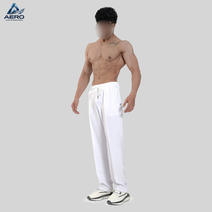 In One Solid White Color Wholesale Rate Top Quality Breathable Lightweight Easy To Wear <b>Men</b> Outer Wear Fitness Trousers - Product Image 3