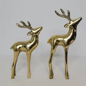 Décoration de renne en métal rustique, figurine de Noël faite à la main pour la décoration de la maison et de la table - Product Image 5