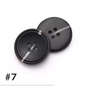 High Quality Custom Round 4-Hole Buffalo Horn Animal Style Durable <b>Handmade</b> Sewing Buttons for <b>Clothes</b> Shirt Suit - Product Image 6
