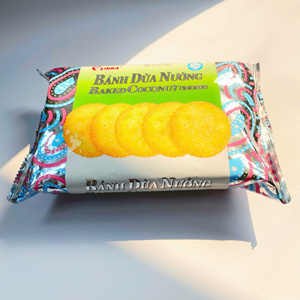 Wholesales Simple Ingredients, Great Taste Crispy Coconut Crackers Sweet 160g Round Snack | ODM Available Directly Factory - Product Image 3