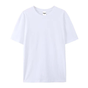 T-shirts à col rond à manches courtes de qualité supérieure, confortables, 100% coton, couleur unie, coupe décontractée, service OEM/ODM - Product Image 6