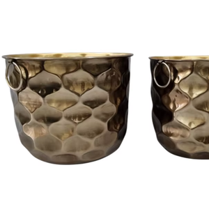 Linea Exports Inc. – Grande gamme de pots et jardinières indiens en laiton de haute qualité pour l'intérieur et l'extérieur - Product Image 1