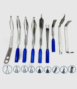 Ensemble d'extracteurs de hanche orthopédiques Hohmann Cobra, leviers osseux pour arthroplastie, en acier inoxydable, manuel, certifié CE ISO, fabricant B2B en gros - Product Image 2