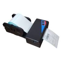 Impresora de Etiquetas Térmicas Brightek WH-P14 de 110 mm con Interfaces USB y LAN, Velocidad de 150 mm/s, Soporte para Códigos de Barras 1D/2D, Color Negro y Blanco
