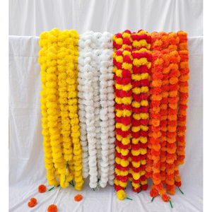 Guirlande de marguerites artificielles en gros pour la décoration de mariage, guirlandes de Genda Phool pour Diwali, Pooja, la décoration de la maison et les cérémonies Haldi - Product Image 6