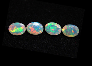 Opale d'Éthiopie authentique, pierre précieuse ovale 6x4mm, opale d'Éthiopie taillée en facettes, pierre en vrac à prix de gros - Product Image 4