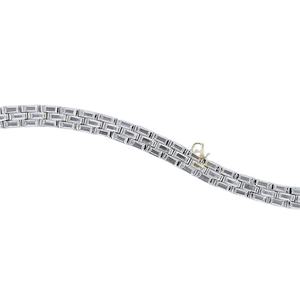 Venta caliente nuevo diseño 925 Plata 3 filas Baguette corte Moissanite diamante tenis pulsera joyería fina pulseras Unisex - Product Image 1