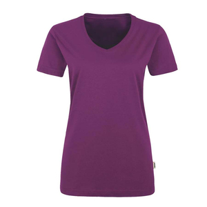 T-shirts pour femmes, été, écologiques, respirants, manches courtes, col en V, 100% coton, personnalisables, fabriqués au Pakistan, OEM - Product Image 1