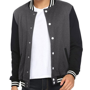 Wholesale Custom Latest Designs Long Sleeve Trends design Men varsity jacket Multi Pocket Bulk Quantity Men varsity jacket - Product Image 3
