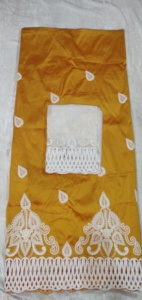 Nouveau Tissu en Soie Taffetas George Nigérian Glamour 2026, Respirant, à Motif Floral Paisley et Broderie Découpée Intricata - Product Image 4