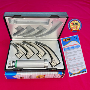 Ensemble de laryngoscope Macintosh à fibre optique pour enfant, qualité supérieure, instrument de classe I avec garantie d'un an - Product Image 4