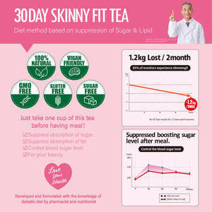 Té Herbal Adelgazante Skinny Fit de 30 Días con Gimnema Sylvestre para Bajar de Peso, 30 Bolsitas de Té - Product Image 2