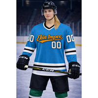 Ekin Impex Patchs en twill sublimé couleur pour maillot de hockey sur glace, broderie de logo personnalisée pour uniforme de hockey sur glace