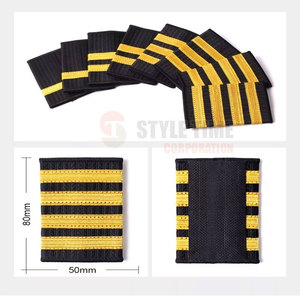 Épaulettes d'épaule durables avec broderie pour présentation ou utilisation dans un costume, épaulettes tissées avec détails en fil fin - Product Image 4