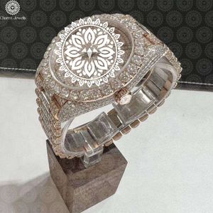 Reloj de Lujo para Mujer, con Bisel de Diamantes de Acero Inoxidable, Movimiento de Cuarzo Analógico, Caja Poligonal de 38 mm, Cierre Plegable - Product Image 5
