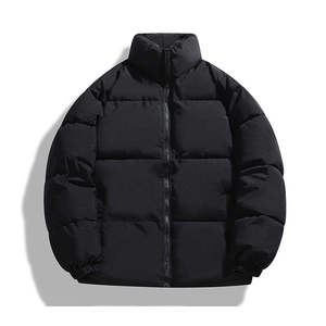 OEM Custom Manufacturer <b>Men</b> Winter Warm Down Jacket Zip Up Padded Puffer Jacket Outdoor Casual Coat - Product Image 4
