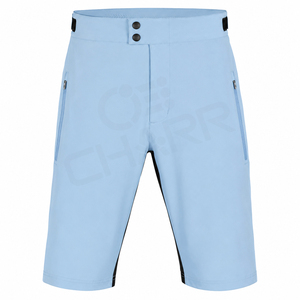 Shorts de cyclisme pour homme personnalisés, à séchage rapide, coupe ample, pour le VTT, extensibles, avec cordon de serrage et poche zippée - Product Image 1