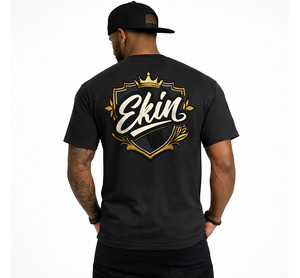 เสื้อยืดผู้ชายคุณภาพสูง พิมพ์ลาย DTG สไตล์สตรีทแวร์ ทรงบ็อกซี่ แขนสั้น  รับสกรีนโลโก้ตามแบบ - Product Image 2