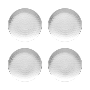 Custom Logo Luxury Round Stainless Steel <b>Coaster</b> Set Polished <b>Silver</b> Metal Drink Mat Heat Resistant Anti-Slip Tableware for Home - Product Image 3