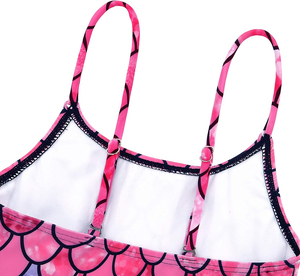 Traje de Baño de Una Pieza de Cintura Alta y Corte Alto para Mujer, con Cuello Sólido, Material de Poliéster/Nylon, Decoración de Cristal en la Parte Delantera - Product Image 5