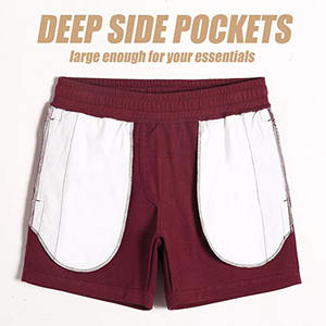 Pantalones Cortos Deportivos de Poliéster de Secado Rápido de Alta Calidad, Personalizados para Correr, para Hombre, Sublimados, al por Mayor, con Bolsillo - Product Image 3