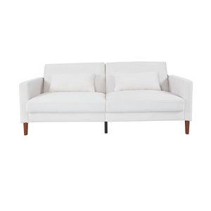 โซฟาผ้าลูกฟูกสองที่นั่ง รุ่นโมเดิร์น 2140 สำหรับห้องนั่งเล่น ห้องนอน สำนักงาน และพื้นที่ขนาดเล็ก สีเบจ (2140BG) - Product Image 1