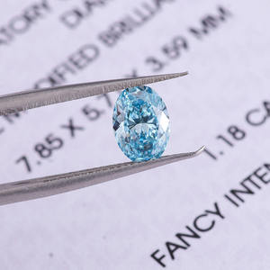 Diamante Cultivado en Laboratorio de Corte Ovalado Azul Fantasía de 1.0 Quilates, Certificado por IGI, VS1-VS2, Suelto para Joyería Personalizada al por Mayor - Product Image 5