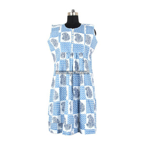 Best Manufacturing Hand Block Cotton Tunic Women Dress DHB017 - Product Image 6
