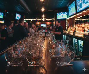 Royal Blossom Classic Handpainted Glass <b>Coaster</b> <b>Heat</b> Resistant Non-Slip Design 6mm Thick Washable for Serving Cocktails Whiskey - Product Image 3