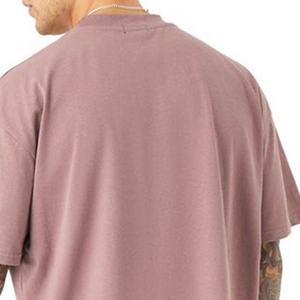 Wholesale Heavy Cotton T-Shirt Cropped <b>Box</b> Fit Boxy Oversize <b>Drop</b> Shoulder Solid Pattern cheap rate OEM Service - Product Image 5